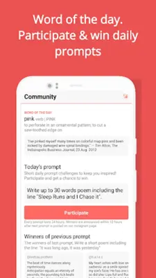 Call of Writing Prompts & Fun android App screenshot 1